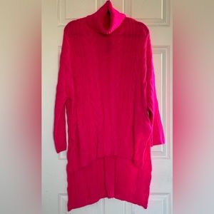 🎀 NWT DAY & NIGHT Oversize Cableknit HiLo Turtleneck Sweater Tunic S/M 🎀🎀